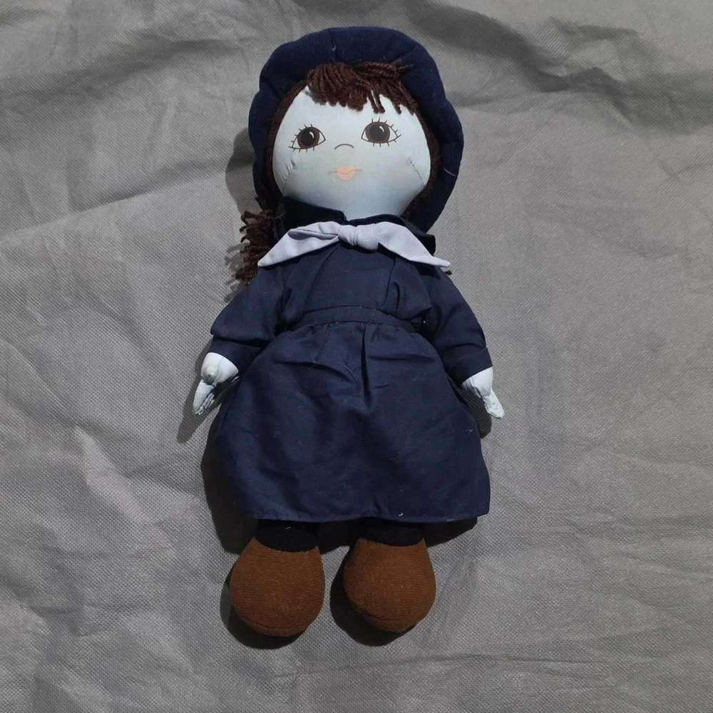 R. Dakin & Co. 1986 Blue Brown Stuffed Doll Plush Toy Polyester Collectible